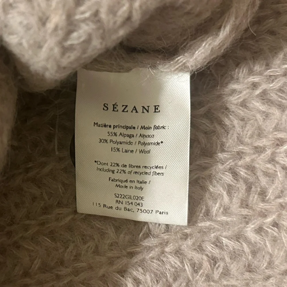 NWTđź’• Sezane Basile Cardigan - Beige XS - Picture 4 of 6